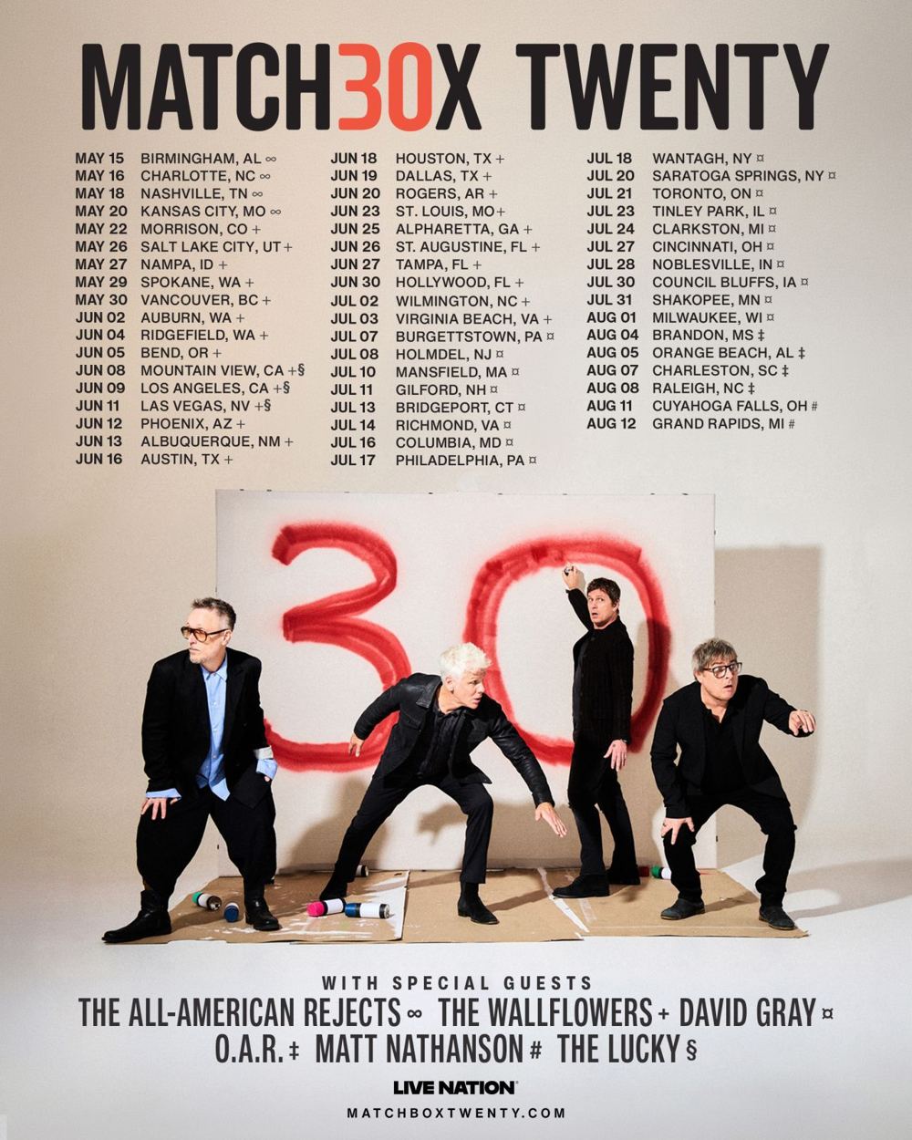 Matchbox Twenty Announce 30th Anniversary Tour in 2027