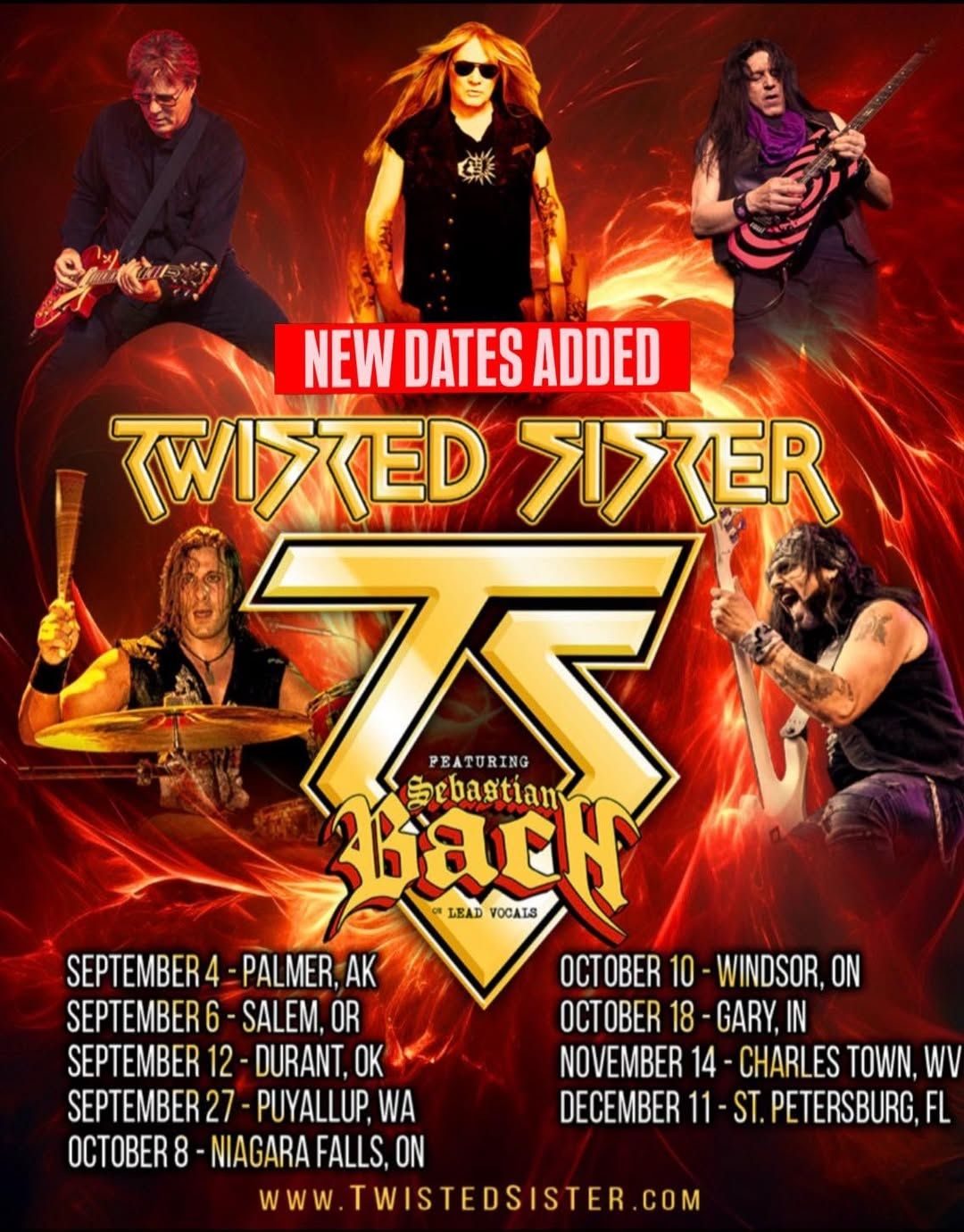 Twisted Sister Add More 2026 Dates with Sebastian Bach on Vocals