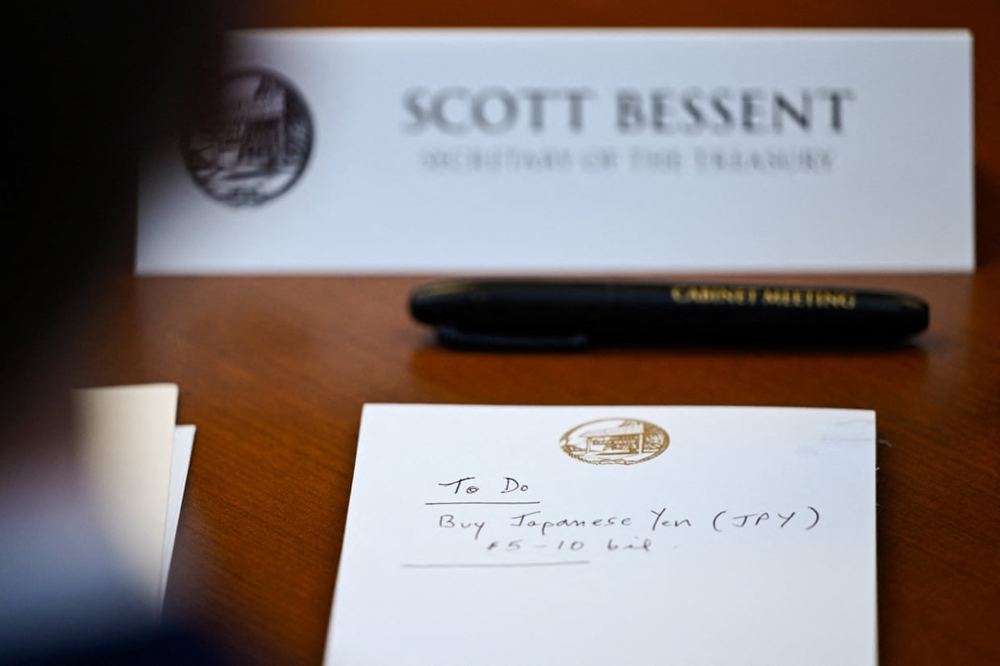 Bessent ‘to-do’ list shows proposal for US to buy $5bn-$10bn of Japanese yen