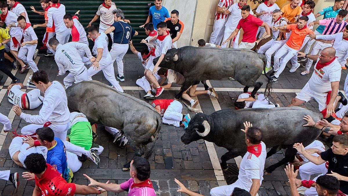Pensioner, 86, is one of two Brits gored by bull at Spanish festival