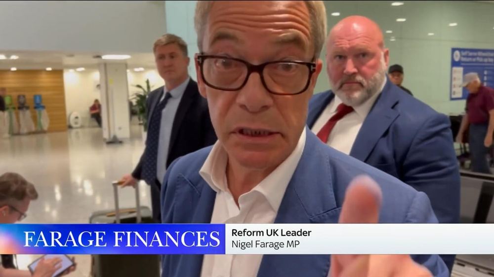 ‘Serious consequences’: Farage attacks Sky News after question about George Cottrell