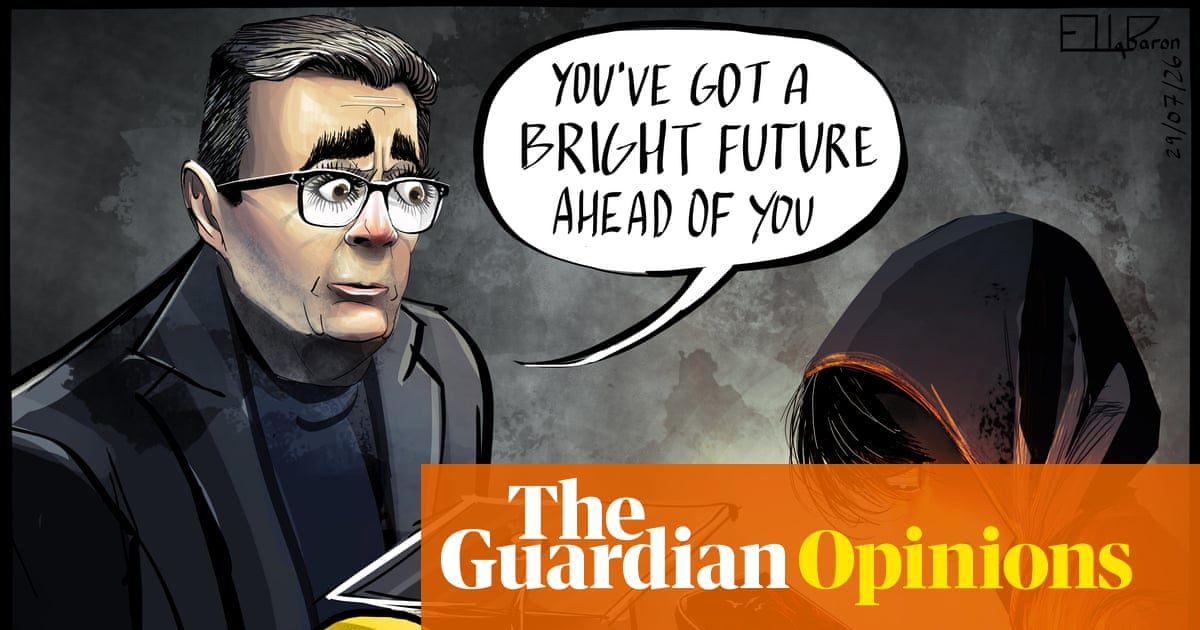 Ella Baron on Andy Burnham’s plans for youth employment – cartoon