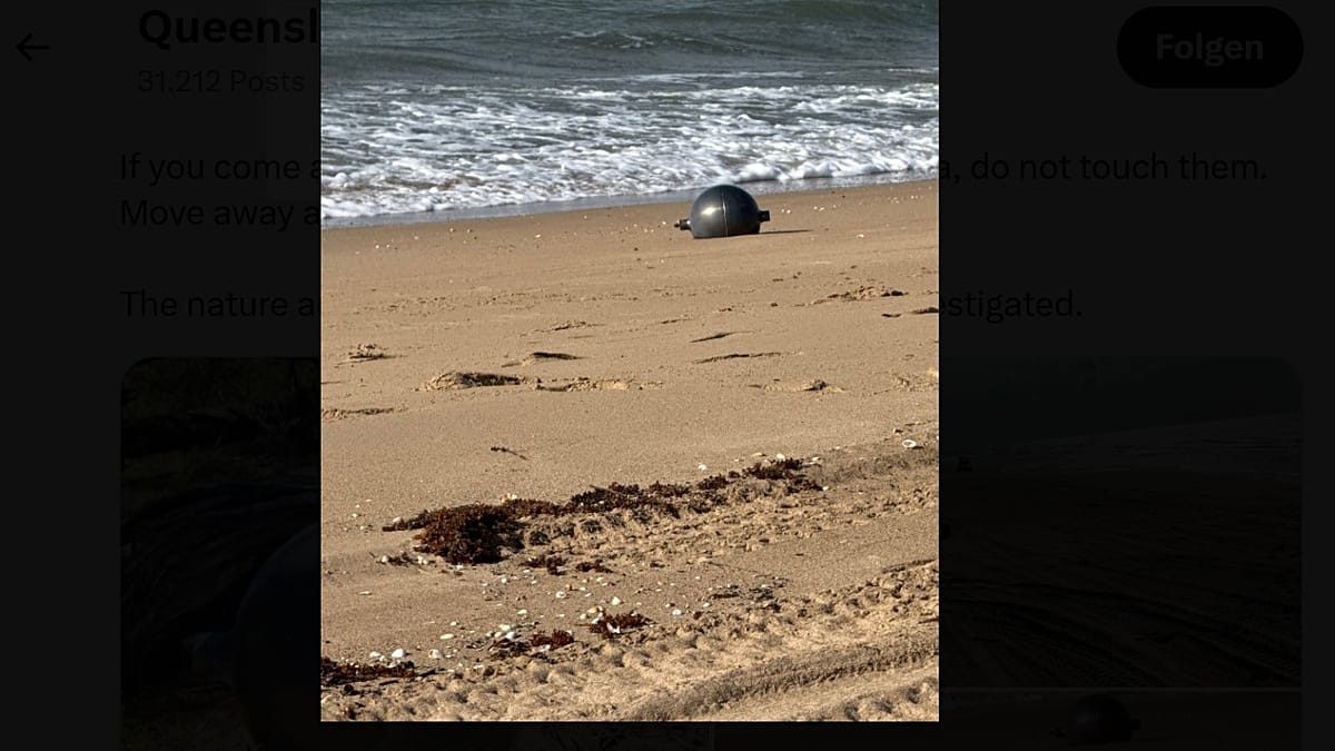 Space debris on Queensland beach: 'space balls' washed ashore, do not touch