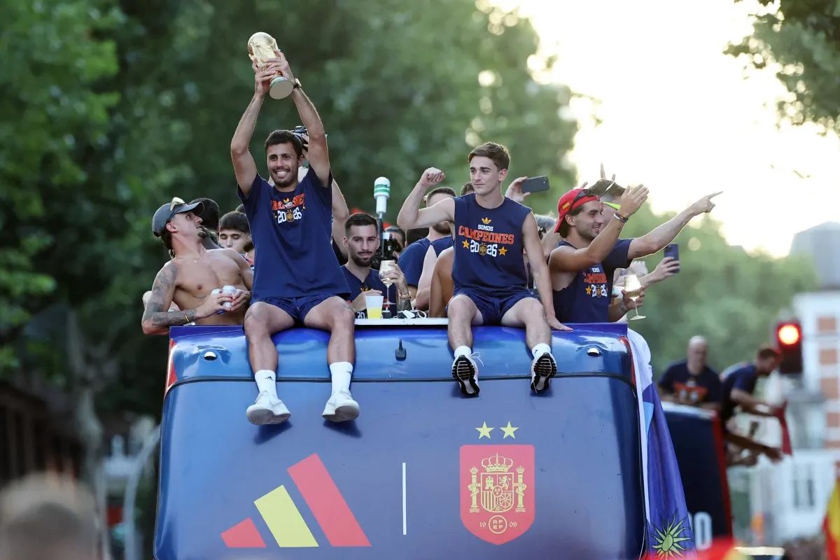 World Cup champs Spain lap up adulation of two million people on bus parade