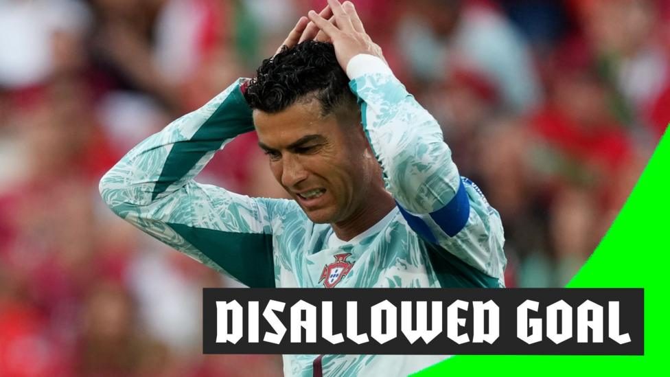 Ronaldo has equalising goal ruled out after offside decision