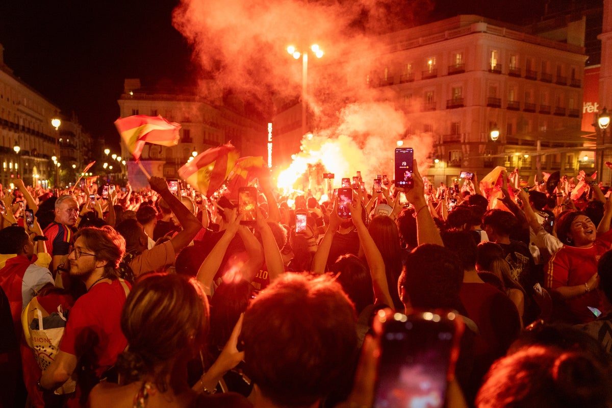 Boy, 13, dies as fountain collapses in Spain World Cup celebrations