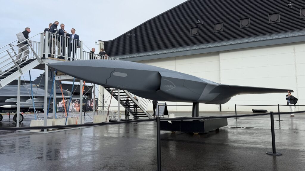 Saab shows off loyal wingman drone it hopes to offer Swedish Air Force