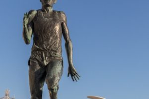 Steve Ovett's Foot in Brighton, England