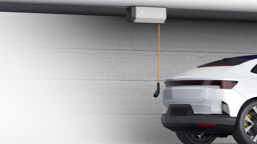 Voltpost is making an EV charger that hangs from your garage ceiling