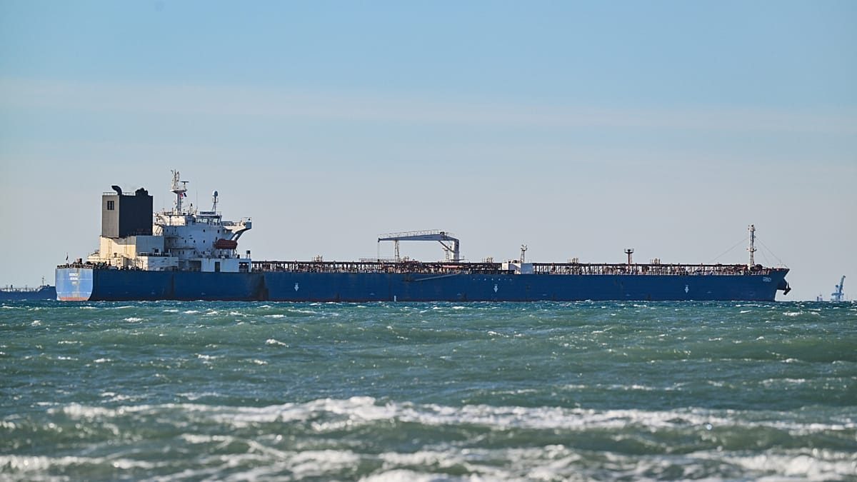 Moment French navy boards suspected Russian 'ghost fleet' tanker