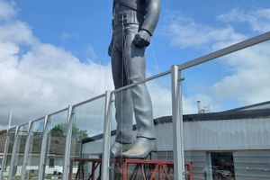 Michael Jackson HIStory Statue in Villan-Södra Utmarken, Sweden