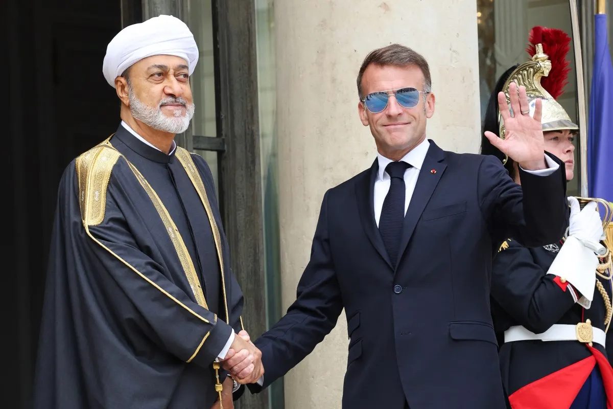 Macron reappears wearing viral aviator sunglasses