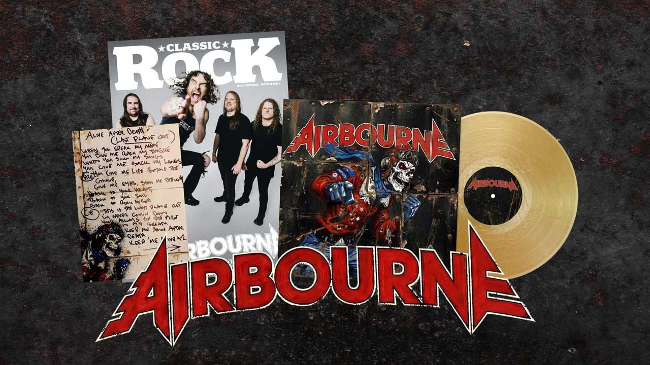 Get the Airbourne x Classic Rock bundle – includes vinyl LP and handwritten and signed lyric card