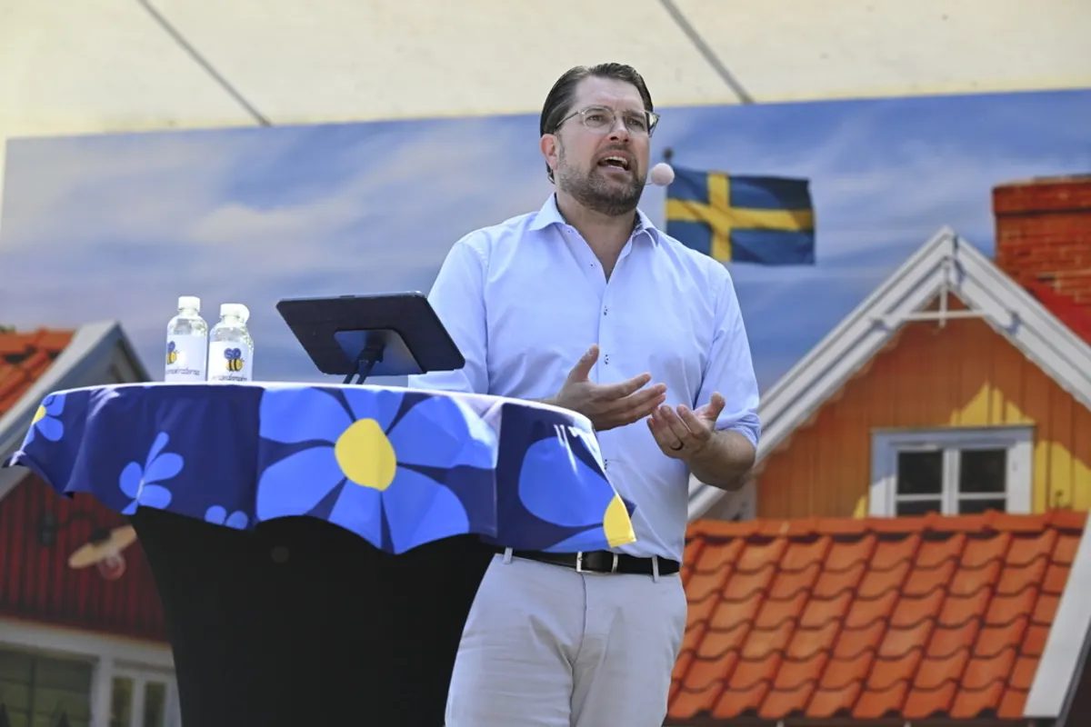 Sweden Democrat leader takes aim at Social Democrats in key speech